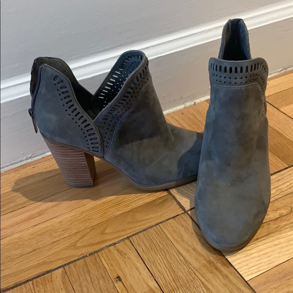 Grey booties - only worn 2 times